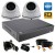 8Mp Security Camera Kit with 2 x 40m Night Vision Cameras & Dvr