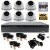 8mp varifocal dome cctv camera System with 6 cameras