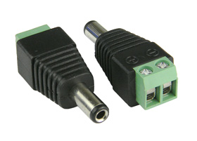 Male Dc Connector with terminal screws