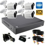 5Mp Security Camera System with 4 x Hd bullet Cameras & 1Tb Dvr